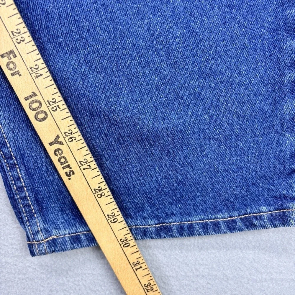 Key Jeans Mens 42x30 Boot Cut Relaxed Fit 5 Pocket Blue Denim Workwear‎ NEW